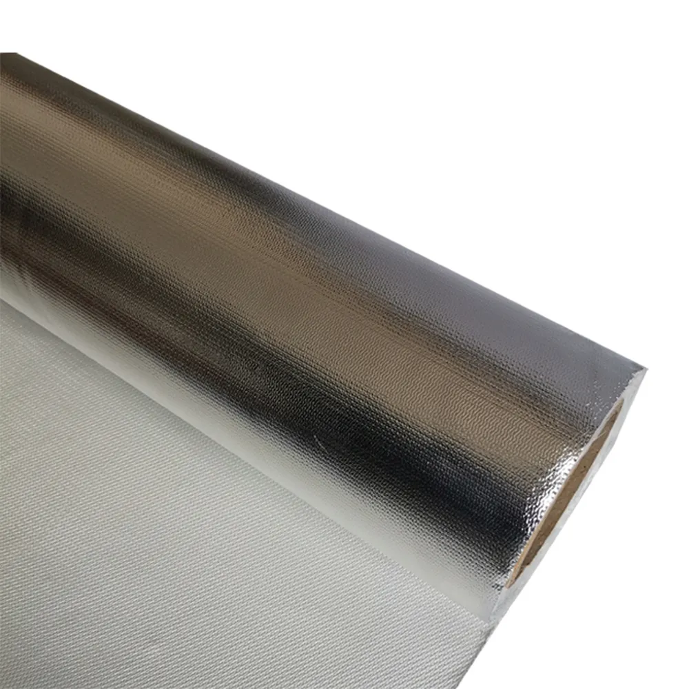 Coperta isolante ignifuga in alluminio rivestito in fibra di vetro radiante tessuto termoriflettente tessuto riflettente