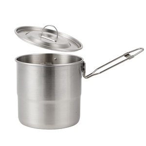 Ngoài Trời Toàn Bộ Xách Tay 304 Thép Không Gỉ Đồ Nấu Nướng Kim Loại Cắm Trại Thiết Bị Nấu Ăn Bền Vững Treo Nồi Nấu Ăn Nồi - Product Image 5