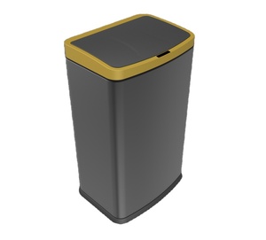 30L ev mutfak paslanmaz çelik çöp tenekesi akıllı çöp kutusu dikdörtgen çöp kovası - Product Image 1