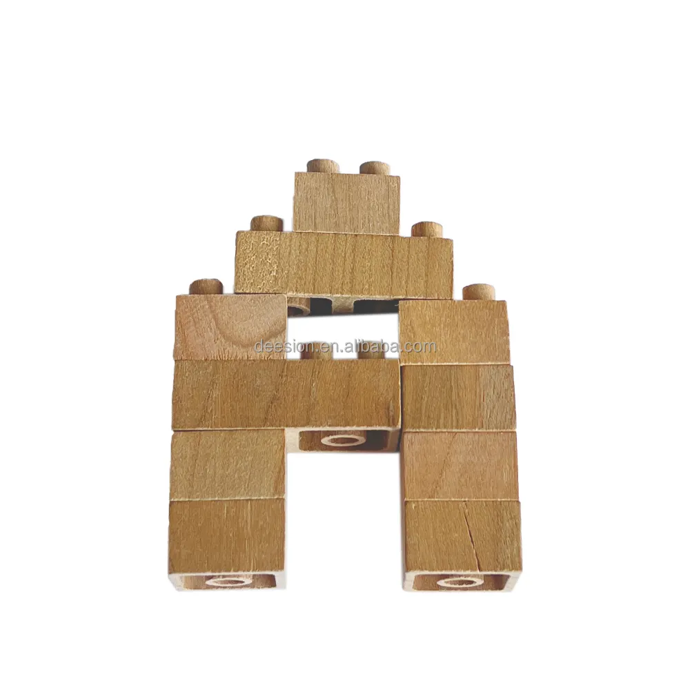 Juego de ladrillos de madera DIY-Alfabeto DE LA A LA Z-para que los niños aprendan su primer alfabeto-239 piezas-juguete legoooo de madera para niños