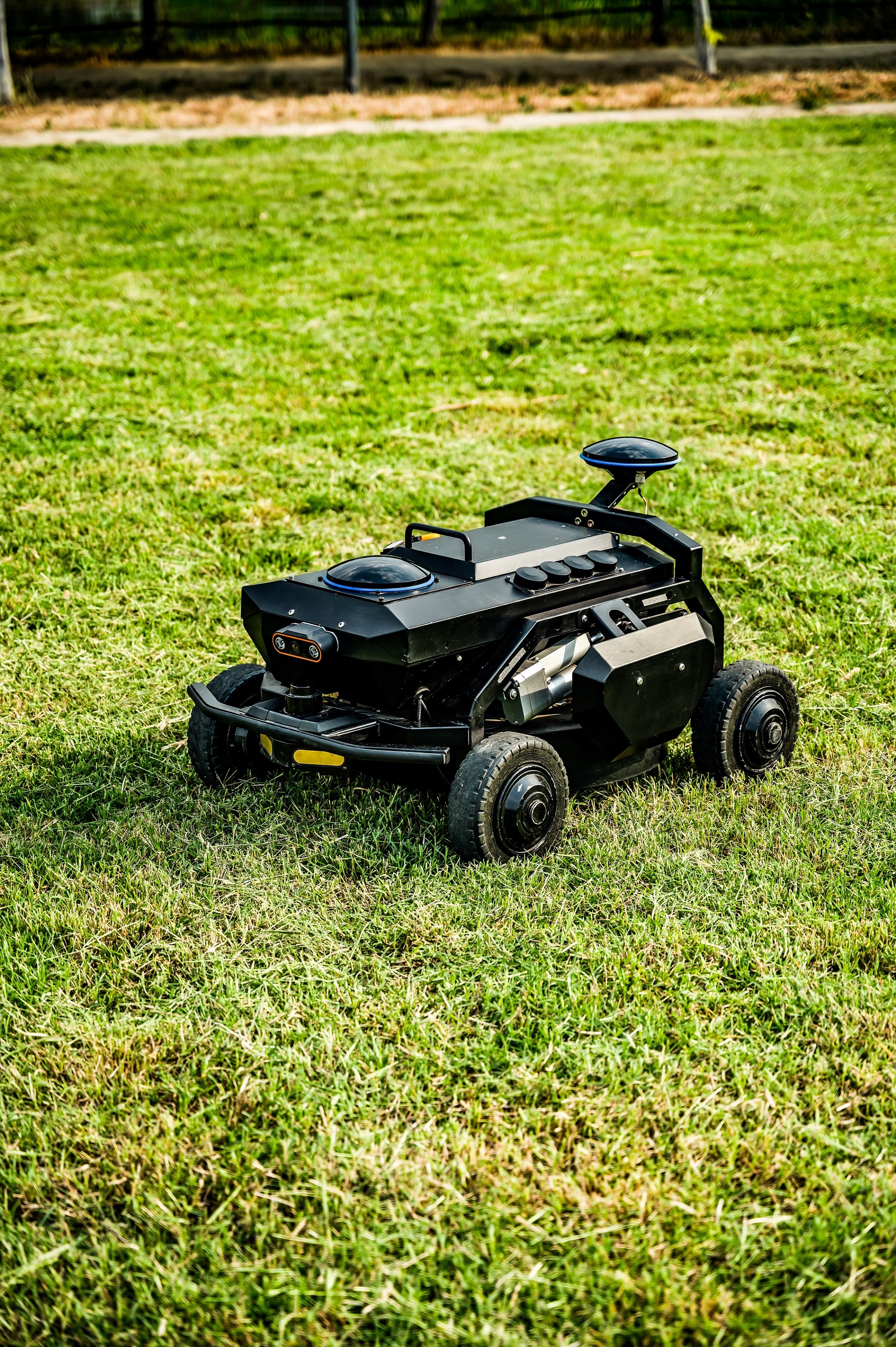 Includes charging station, navigation, obstacle avoidance.