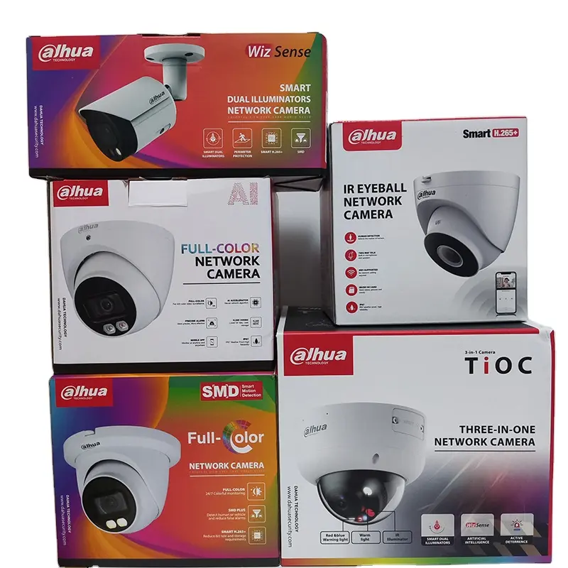 Dahua охранное CCTV POE IP67 водонепроницаемая IPC-HFW2239S-SA-LED-S2 2MP Lite полноцветная фиксированная фокусная наружная сетевая камера Dahua