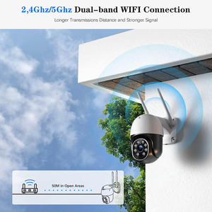 High-End Tuya PTZ hava IP65 kamera Dual Band WIFI 2-Way ses dahili mikrofon gece görüş için kapsamlı - Product Image 4