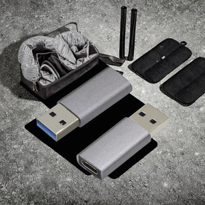 OTG USB to USB CアダプターアルミシェルPC素材DCおよびAC出力用MacBookラップトップUSB3.0男性用充電器コンバータ - Product Image 4
