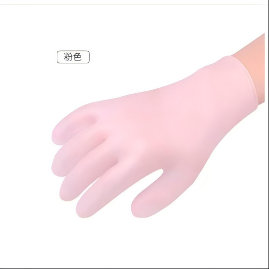 pink gloves