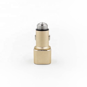 טלפון נייד אביזרי רכב טלפון מטען כפול USB פלט QC 3.0 זהב רכב מטען מתאם עבור קידום מתנות
