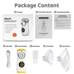 Popular Model Mini Digital Display Handheld Nebulizer Machine Ultrasonic Atomize for Cough Low Noise Mesh Nebulizer With Timer - Product Image 5