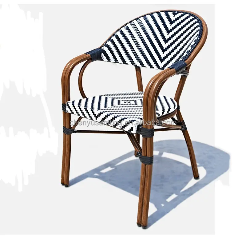 Chaises de jardin meubles de patio extérieur chaise en rotin style français Paris café chaises de bistrot parisien