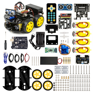 STEM 4WD Smart Robot Autostarter-Kit mit Allradantrieben Intelligentes Lernspielzeug-Roboter-Kit für Bildung Arduino Kid