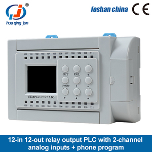 Huaqingjun 12DI 12DO Relay <strong>Output</strong> PLC 2-Channel Analog <strong>Inputs</strong> 0-20mA WIFI Phone APP <strong>Remote</strong> Control PLC for Smart Home - Product Image 2