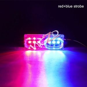 ไฟเบรครถจักรยานยนต์ DRL,ไฟ LED กระพริบหยุดการไหล12โวลต์สีแดงและสีฟ้า LED ป้ายทะเบียนหางเตือนไฟเดย์ไลท์