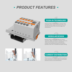 UTL Contatct JUT15産業用配電端子ブロック11P入力6mm出力2.5mmワイヤーコネクタ用 - Product Image 6