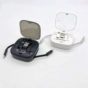 便携式Usb适配器套件60W 6合1多功能电缆多Usb适配器套件可伸缩充电电缆 - Product Image 1
