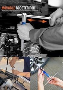 Peaktop 360 ° xoay t Loại ổ cắm cờ lê 1/2 (12.5mm) có thể tháo rời T-Bar cờ lê - Product Image 6