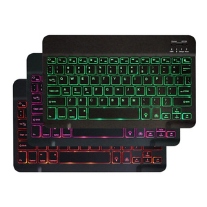 Thin Smart Lighting Retroiluminado 78 Teclas Mini Teclado Inalámbrico para IPad Huawei Lenovo Tablets Android Ios Dispositivos Windows - Product Image 1
