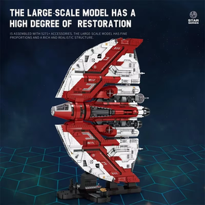Custom Brick Set 99006 UCS T6-Shuttle Star Spacecraft Wars <strong>Battleship</strong> MOC DIY Assembly Bricks Model <strong>Toys</strong> Building Blocks Sets - Product Image 5