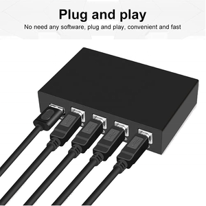 SYONGプリンタースイッチ4ポートUSB2.0手動プリンタースキャナー共有スイッチハブ4PC-1スプリッターアダプター4パックUSBA-B - Product Image 5