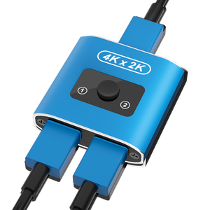 Divisor de interruptor HDMI 4K 60Hz Divisor HDMI 1 en 2 salidas Interruptor bidireccional Soporte 4K 3D HDR para Xbox PS5/4/3