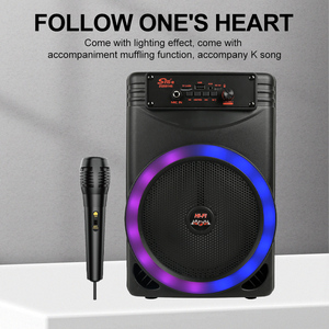 Cing-e ZQS8146 portatile ricaricabile BT Speaker con RGB LED illuminazione blu dente microfono per Karaoke per uso informatico - Product Image 4