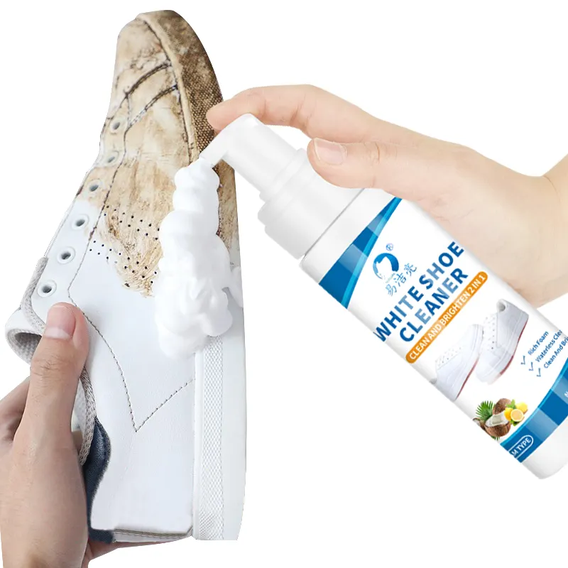 Limpiador de zapatos para el cuidado de la piel, champú para zapatillas deportivas, color blanco, 200ML