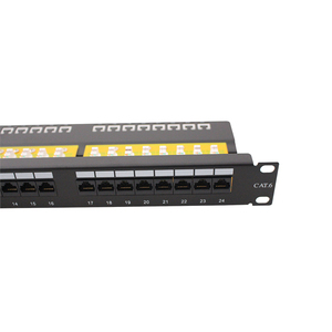 UTP非屏蔽CAT6 24端口彩色梯形网络配线架 - Product Image 3