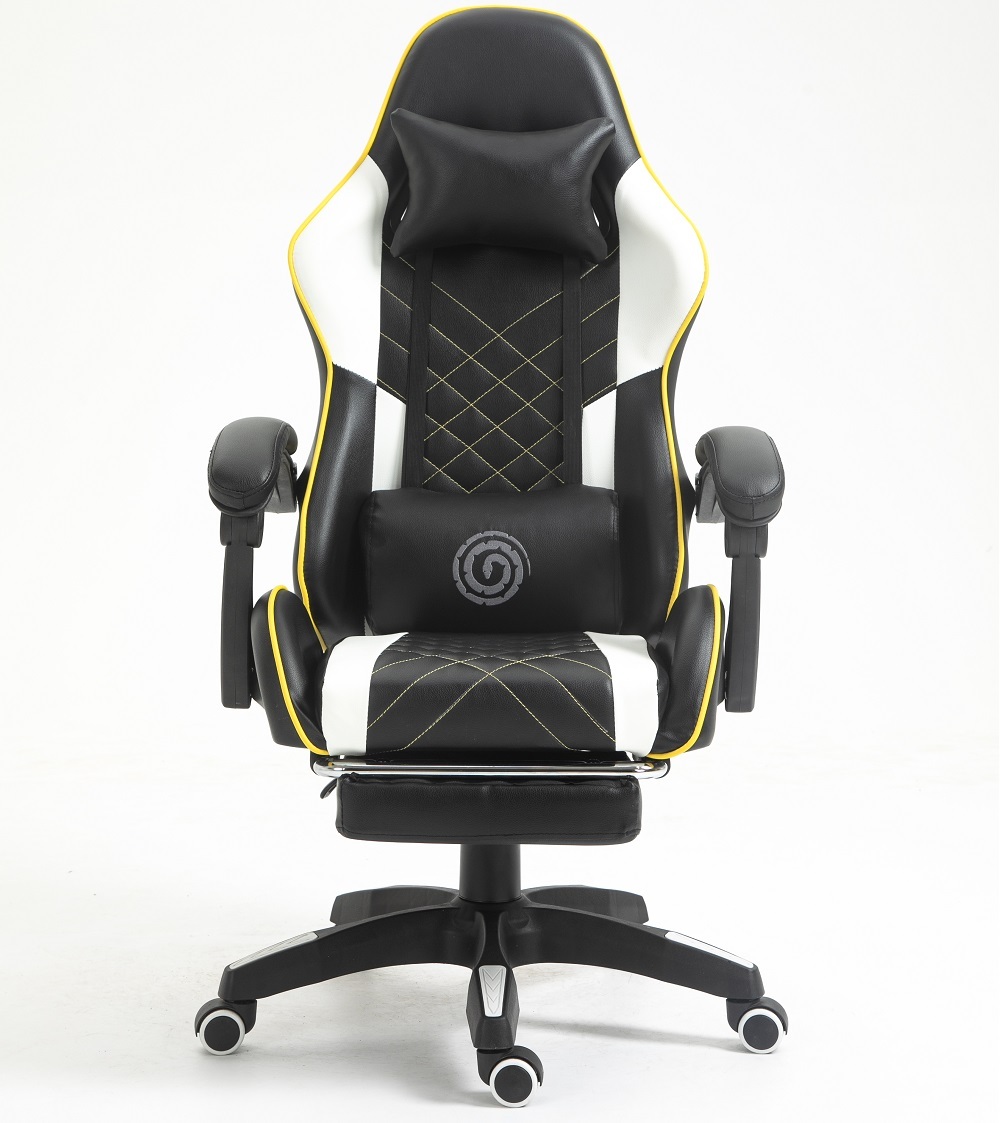 New White-Diamond Stitching+footrest