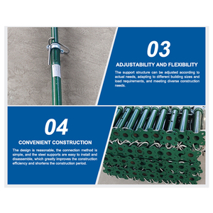 Venta directa de fábrica, andamio telescópico de soporte de acero de encofrado ajustable de 8 pies, 10 pies, 15 pies para construcción de edificios - Product Image 5