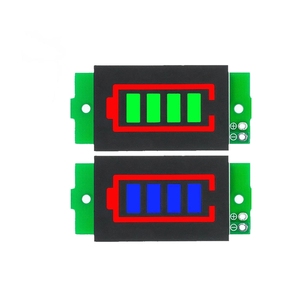 เครื่องทดสอบแบตเตอรี่รถยนต์ไฟฟ้าแบบหน้าจอแสดงผล4.2V เดี่ยว Li-ion 1-8S 1S/2S/3S/4S 3.7V โมดูลแสดงสถานะความจุของแบตเตอรี่ลิเธียม - Product Image 1