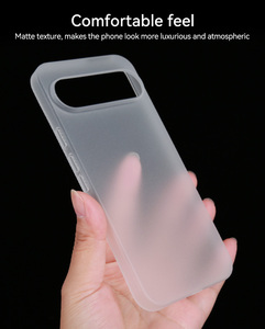 Piksel 9 Pro XL için kaynak fabrika durumda hiçbir sararma buzlu mat arka kapak Google piksel 9 Pro Slim Case için - Product Image 2