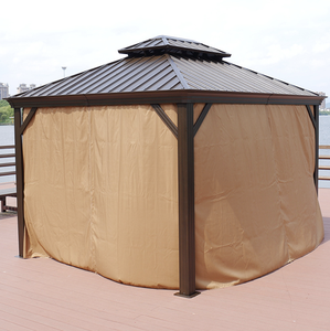 Fabrika özelleştirilmiş pavilion lüks çift çatı dört sütun açık 4x3mTent gazebos satılık - Product Image 3