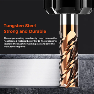 HRC55 CNC End Milling <strong>Cutter</strong> 2 Flute Solid Carbide End Mill Tungsten Steel End Mill with Coated <strong>Aerospace</strong> Auto Industry - Product Image 2