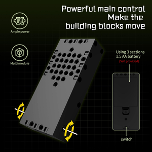 <strong>Assemble</strong> RC Car Building Blocks STEM Remote Control Robot Toys Coding Toy for Kids APP Controlled Educational Electric Robot Toy - Product Image 6