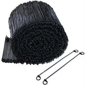 200mm X 1.5mm Black Annealed <strong>Wire</strong> <strong>Ties</strong> Galvanized Iron <strong>Tie</strong> <strong>Wire</strong> Double <strong>Loop</strong> <strong>Tie</strong> <strong>Wire</strong> Bundle - Product Image 1