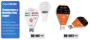 Aetesi RD-10C1 50000 רשומות חד פעמיות לוגר טמפרטורה לחות datalogger פירות ירקות קר שרשרת קר ce fcc rohhs