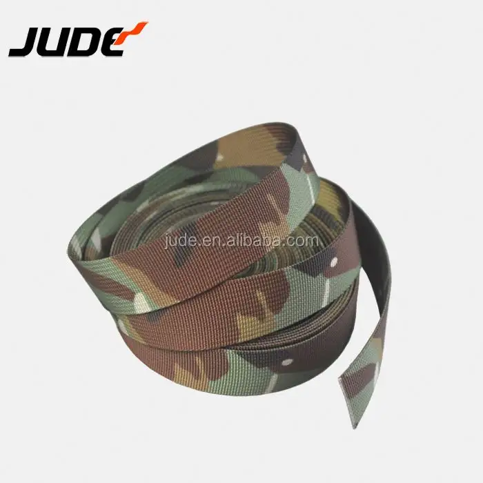 JUDE dokuma naylon tasarım özel Polyester 1 inç kayış dijital Multicam taktik 25mm Camo baskılı kamuflaj dokuma