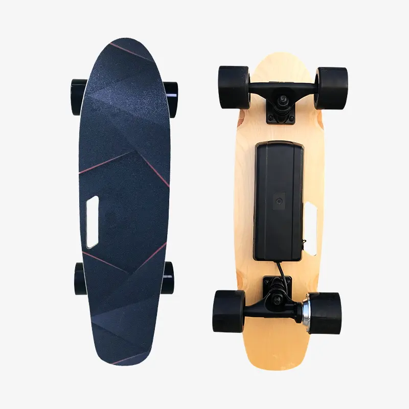 Beste Cadeau Direct Groothandel Goedkope Elektrische Skateboard 4 Wiel Mini Vis Board Elektrische Skateboard Skate Board