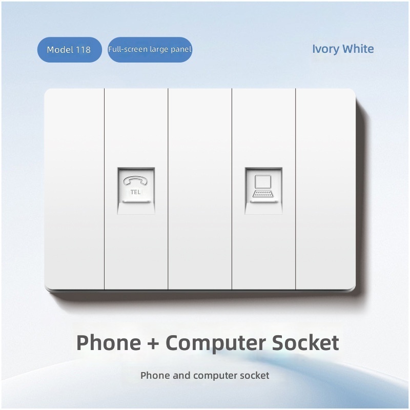 Tel and computer socket