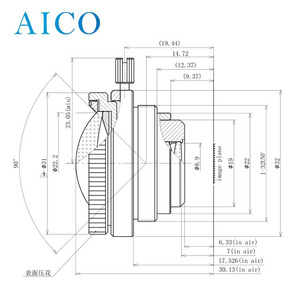 Focal Length 4.5mm F2.5 Fixed Iris Cmount Low No Distortion 4.5 mm <strong>c</strong> <strong>Mount</strong> Machine Vision FA Lens for 1/1.8&quot; Sensor