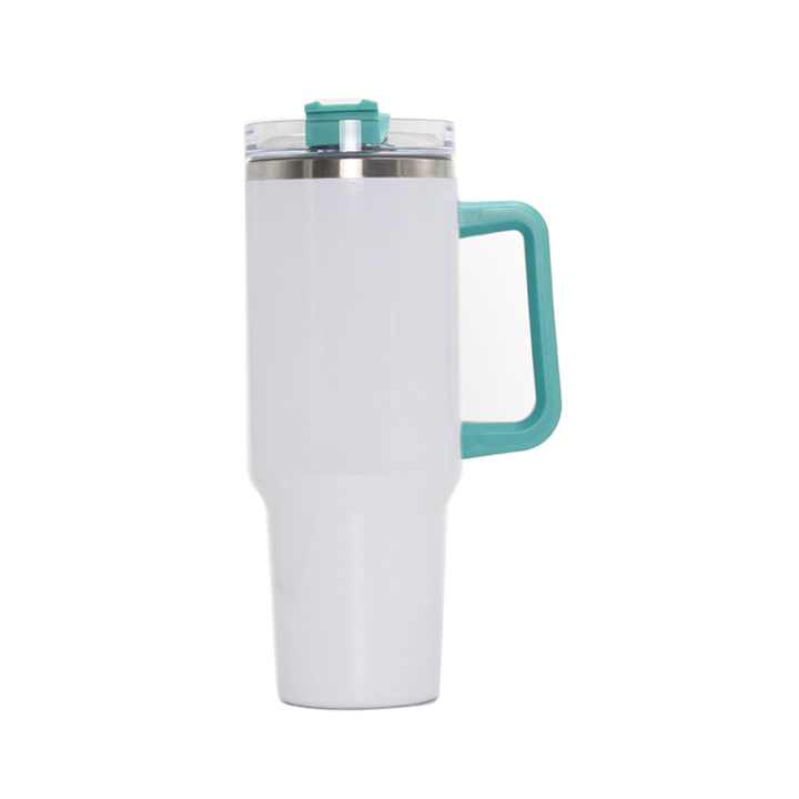 Vesub 40oz Stainless Steel Insulated Sublimation Tumblers with Handle Blank Tumbler Beer Mugs Cups