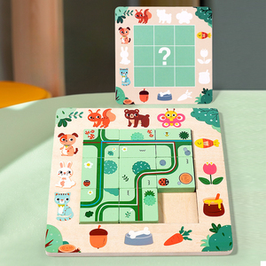 All'ingrosso Puzzle in legno per trovare la loro strada gioco da tavolo labirinto giocattolo educativo per i bambini di apprendimento precoce e Problem-Solving divertimento - Product Image 3