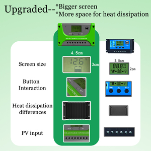 SUYEEGO Solar <strong>Charge</strong> <strong>Controller</strong> 10a 20a 30a 40a 50a 60a 12v 24v <strong>PWM</strong> <strong>Manual</strong> Solar <strong>Charge</strong> Regulator Battery Solar <strong>Controller</strong> - Product Image 6