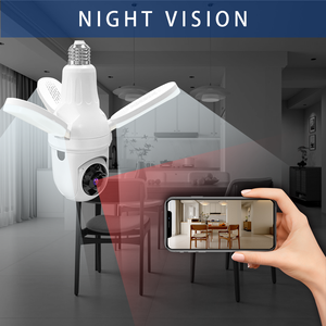 Noston 2MP V380Pro 1080P Security Camera Full Color Night Vision Motion Detection Two Way Audio Human Tracking <strong>Monitor</strong> Bulb Cam - Product Image 2