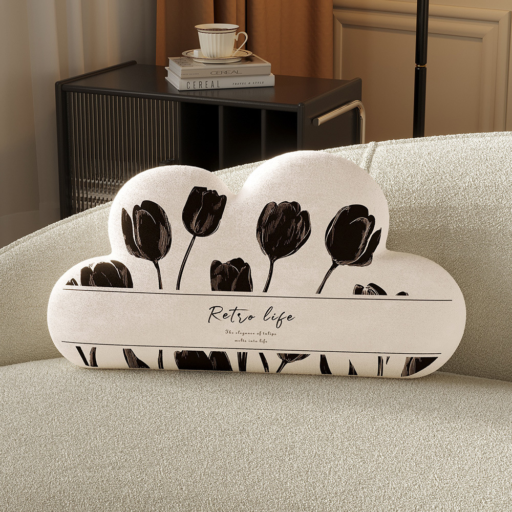 Coussin nuage-lettre secrète de fleur