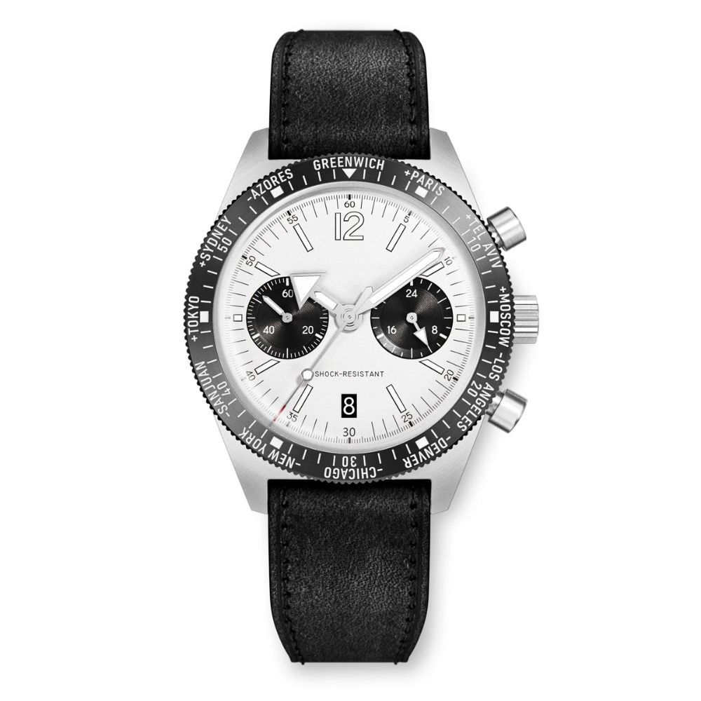 Super-LumiNova BGW9 et bracelet en cuir noir