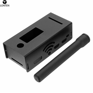 Lonten Antenne Aluminium gehäuse OLED <span class=keywords><strong>MMDVM</strong></span> Hotspot Unterstützung P25 DMR YSF für <span class=keywords><strong>Raspberry</strong></span> <span class=keywords><strong>Pi</strong></span> <span class=keywords><strong>Pi</strong></span>-Zero W, <span class=keywords><strong>Pi</strong></span> 3, <span class=keywords><strong>Pi</strong></span> 3B