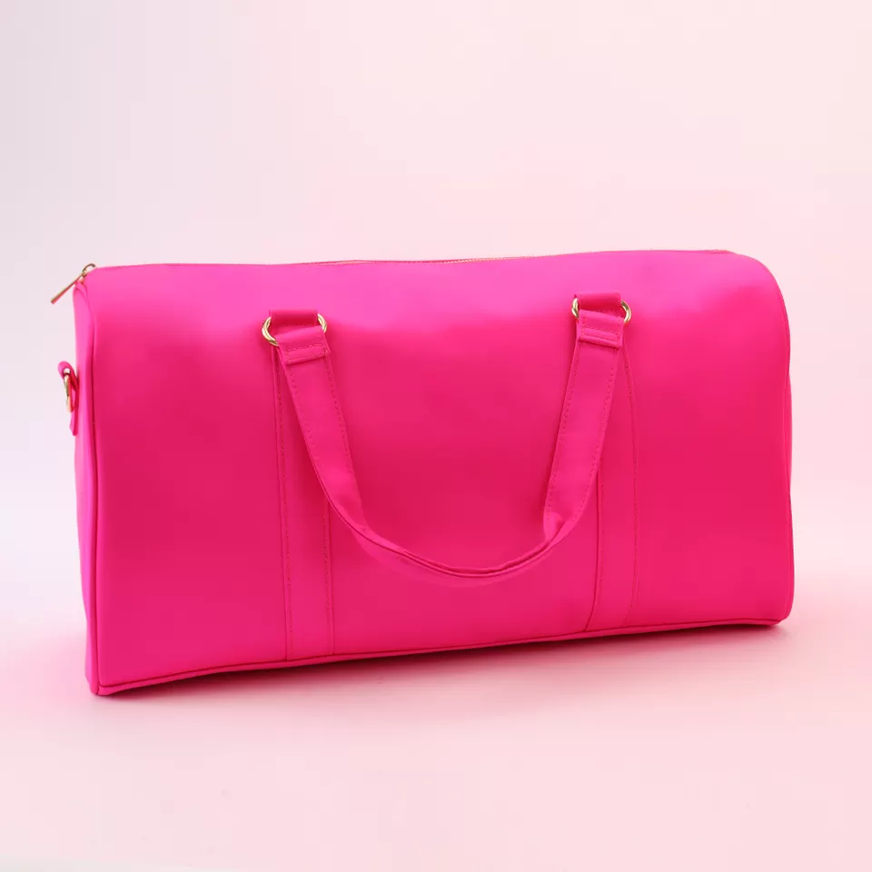 Sac polochon rose chaud
