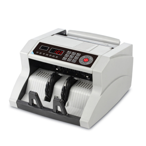 Contador de divisas de la máquina de conteo de dinero con detección de billetes falsos para varias monedas - Product Image 1