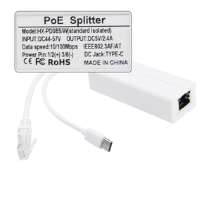 USB-イーサネット10/100 mbpsRJ45ネットワークLANアダプター入力44-57V出力5V2.4A - Product Image 2