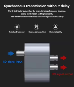 <strong>1</strong> in <strong>2</strong> Out SDl Distributor HD-<strong>SDI</strong> 3G-<strong>SDI</strong> 1080P 60Hz With DC 12V Aluminum Alloy Obs Video <strong>Splitters</strong> Converters for Webcam Camera - Product Image 3