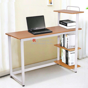 Mobili per ufficio semplice Design moderno rettangolare struttura in acciaio studio Living e scrittura scrivania del Computer con scaffale - Product Image 1